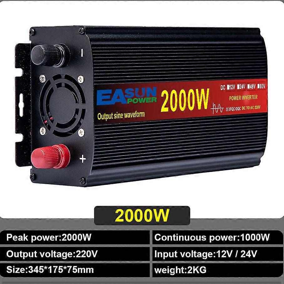 Αναστροφέας ηλιακής ενέργειας 2000W 3000W 4000W 5000W 5000W καθαρό ημιτονοειδές κύμα 12v στον αναστροφέα μικροϋπολογιστών αυτοκινήτων μετατροπέων τάσης εναλλασσόμενου ρεύματος 220v