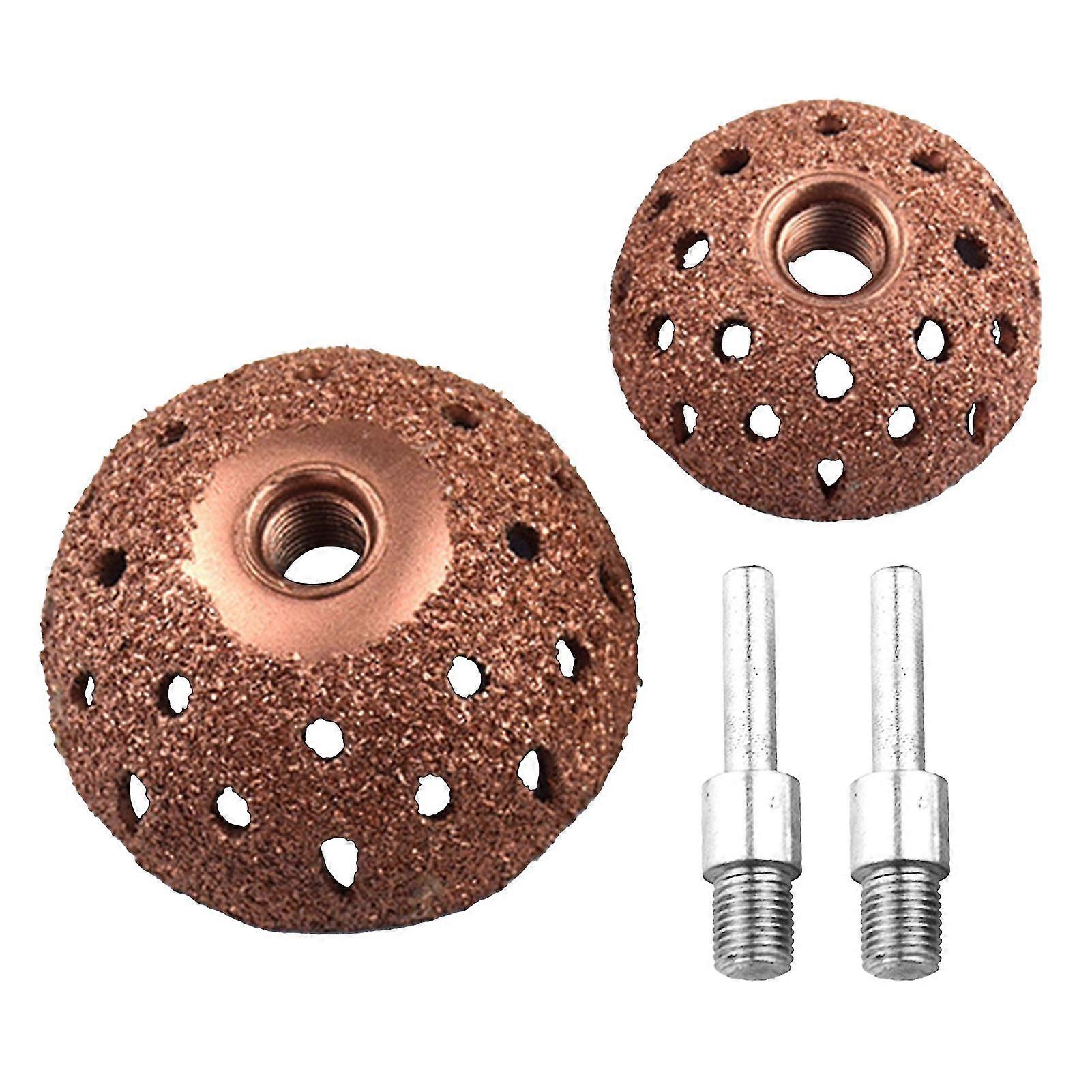 2pcs Bowl Shape Buffing Wheel Accessories Durable With Shaft Linking Chumian