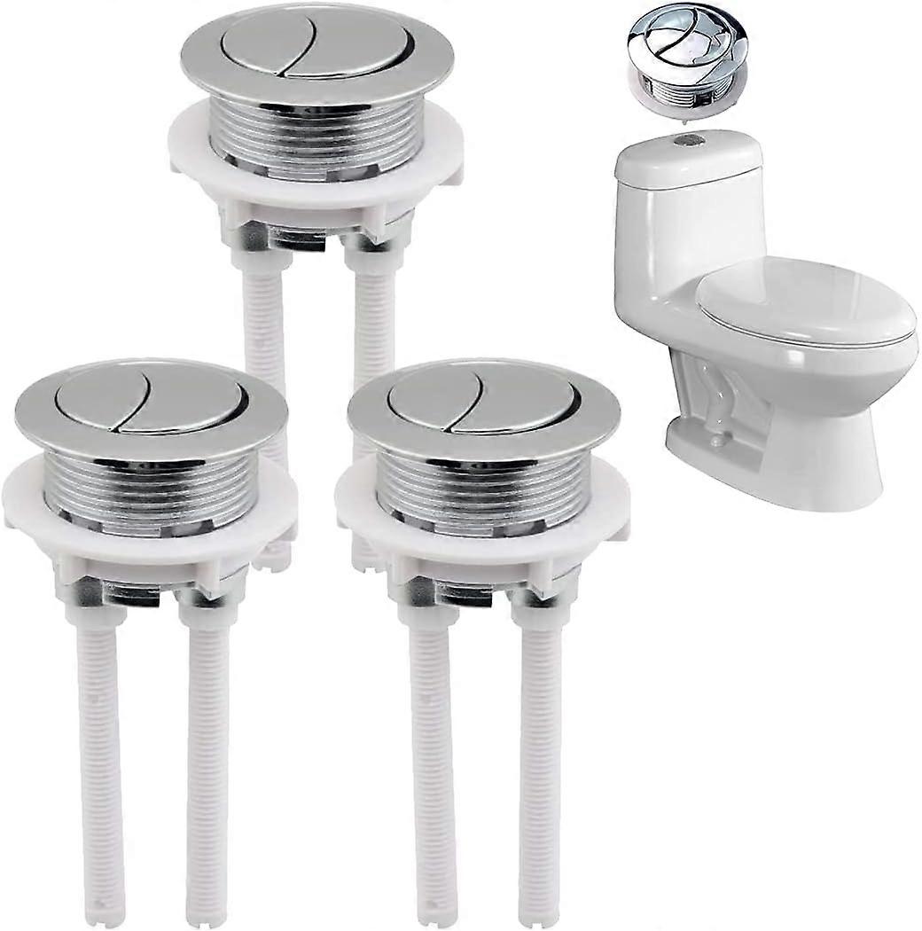 3 Pack 38mm Double Push Flush Buttons for Water Tank
