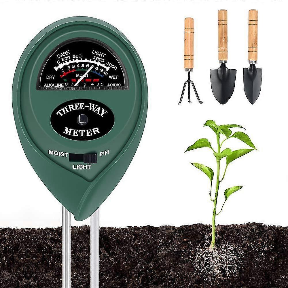 3 In 1 Soil Moisture Meter Ph Moisture Light Tester