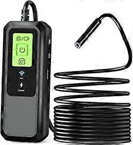 Endoscope camera and light, 2.0 megapixel high-definition WiFi endoscope camera phone, semi rigid cable inspection camera and 8 LED lights, IP67 water