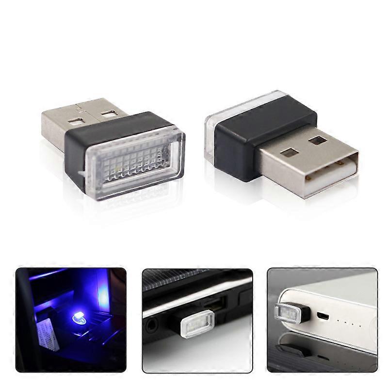 Color Universal USB Interface Plug-in Miniature Night Light LED Car Interior Trunk Ambient Atmosphere