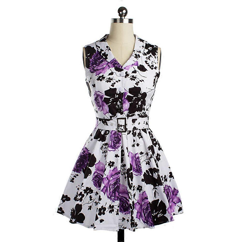 Robe imprimée sans manches