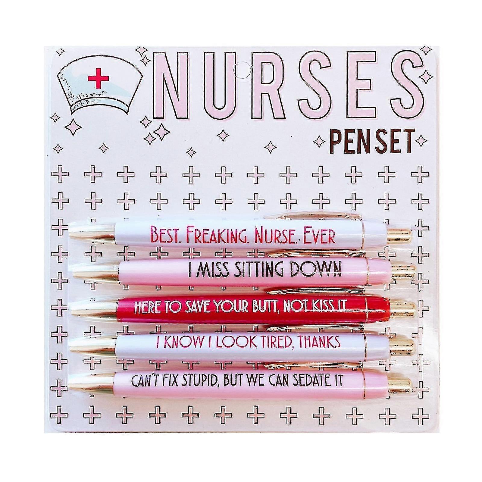 Funny Nurses Pens Set Nurse Ballpoint Pens