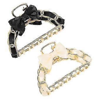 1 Set von 2pcs Bow Haarspangen Metall Haar Barrettes Haarkrallen für Mädchen Frauen