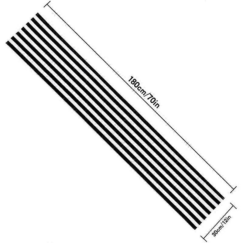 Striped polyester dinner tablecloth