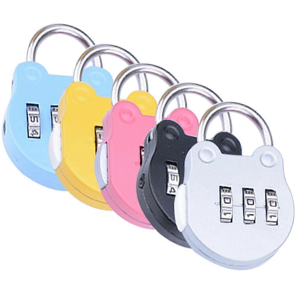 5Pcs Household Locker Locks Convenient Padlocks Multi-function Combination Locks Home Accessory