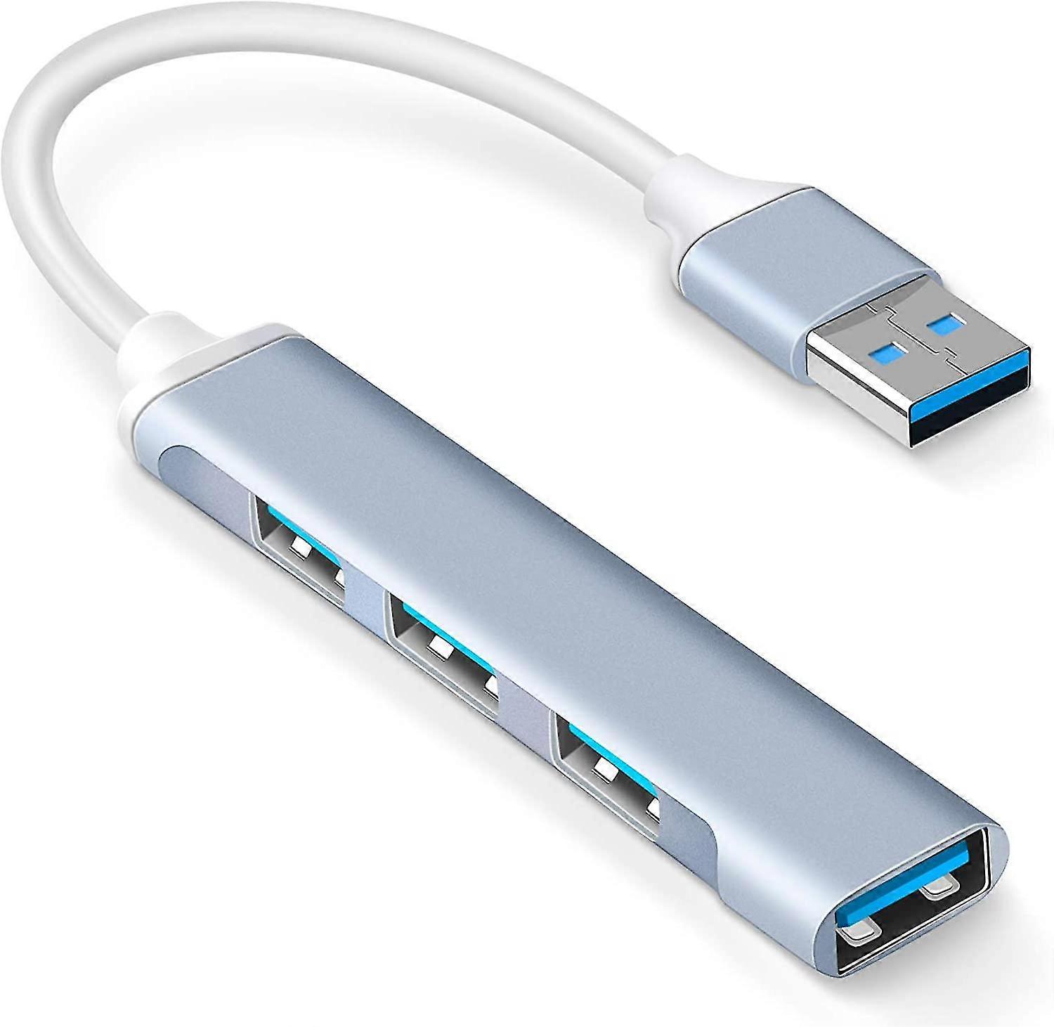 4 Port Usb 3.0 Hub Expander Grey