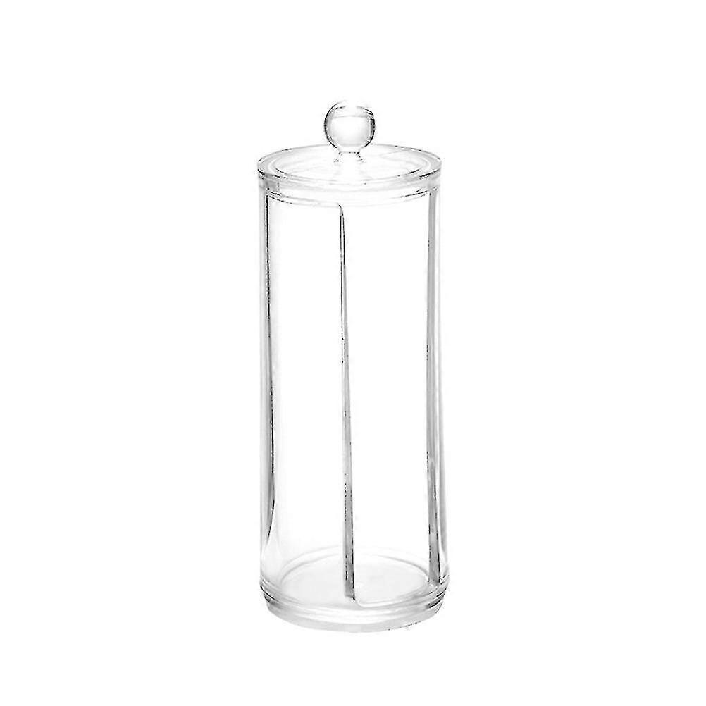 Διαφανείς διοργανωτές makeup γύρω από τον καλλυντικό κάτοχο εμπορευματοκιβωτίων διανομέων μαξιλαριών βαμβακιού αποθήκευσης