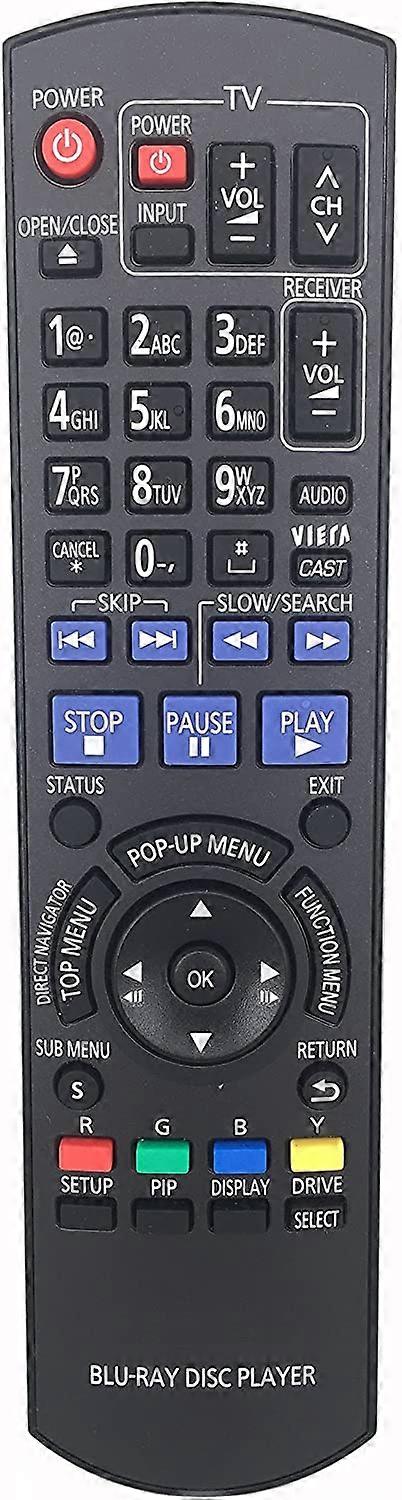 N2QAYB000508 Replacement Remote Control For Panasonic Blu-Ray DVD Player
