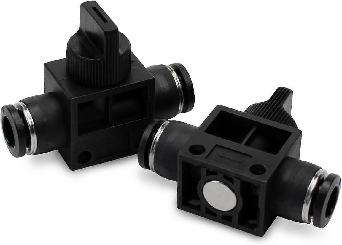 5pcs 10mm Tubes OD Air Flow Control Ball Valve Straight Pneumatic Union Fitting Push To Connect
