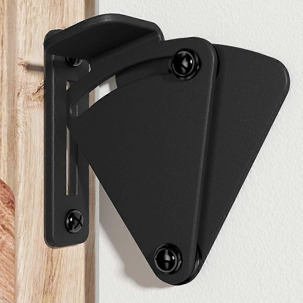 Black 3-1/8" Sliding Barn Door Hardware Privacy Lock (dstg)