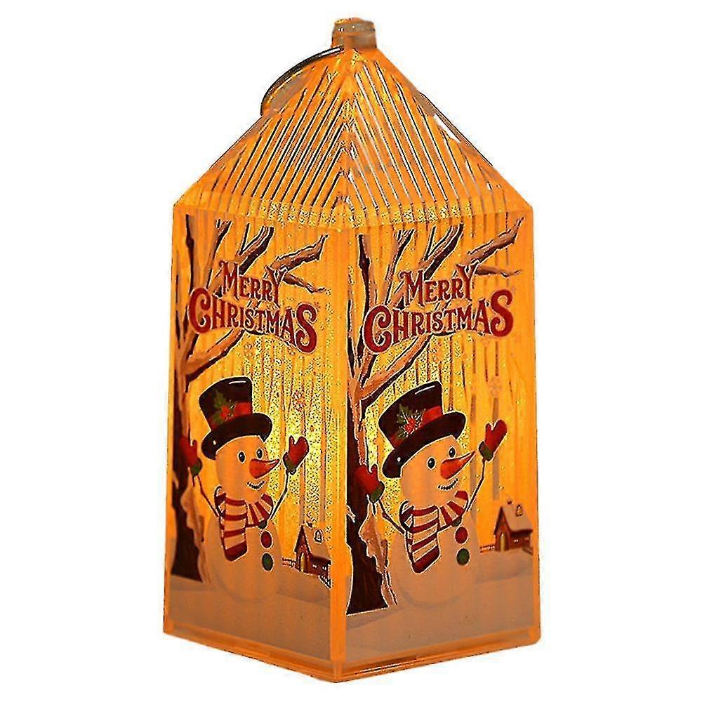 Christmas Led Lantern Light, Small Portable Flameless Lantern