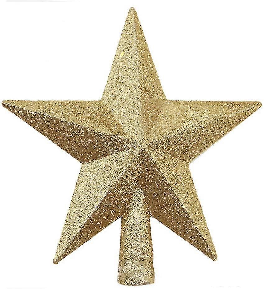 Christmas Tree Tip In The Shape Of A Glitter Star Christmas Decoration