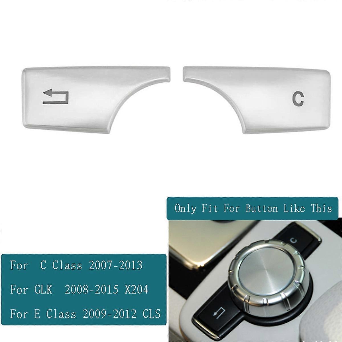 Car Multimedia Volume Switch Button Sequin Trim Cover Sticker For Mercedes Benz A B C E GLK CLS ML GLA W176 W246 W204 W212 X204