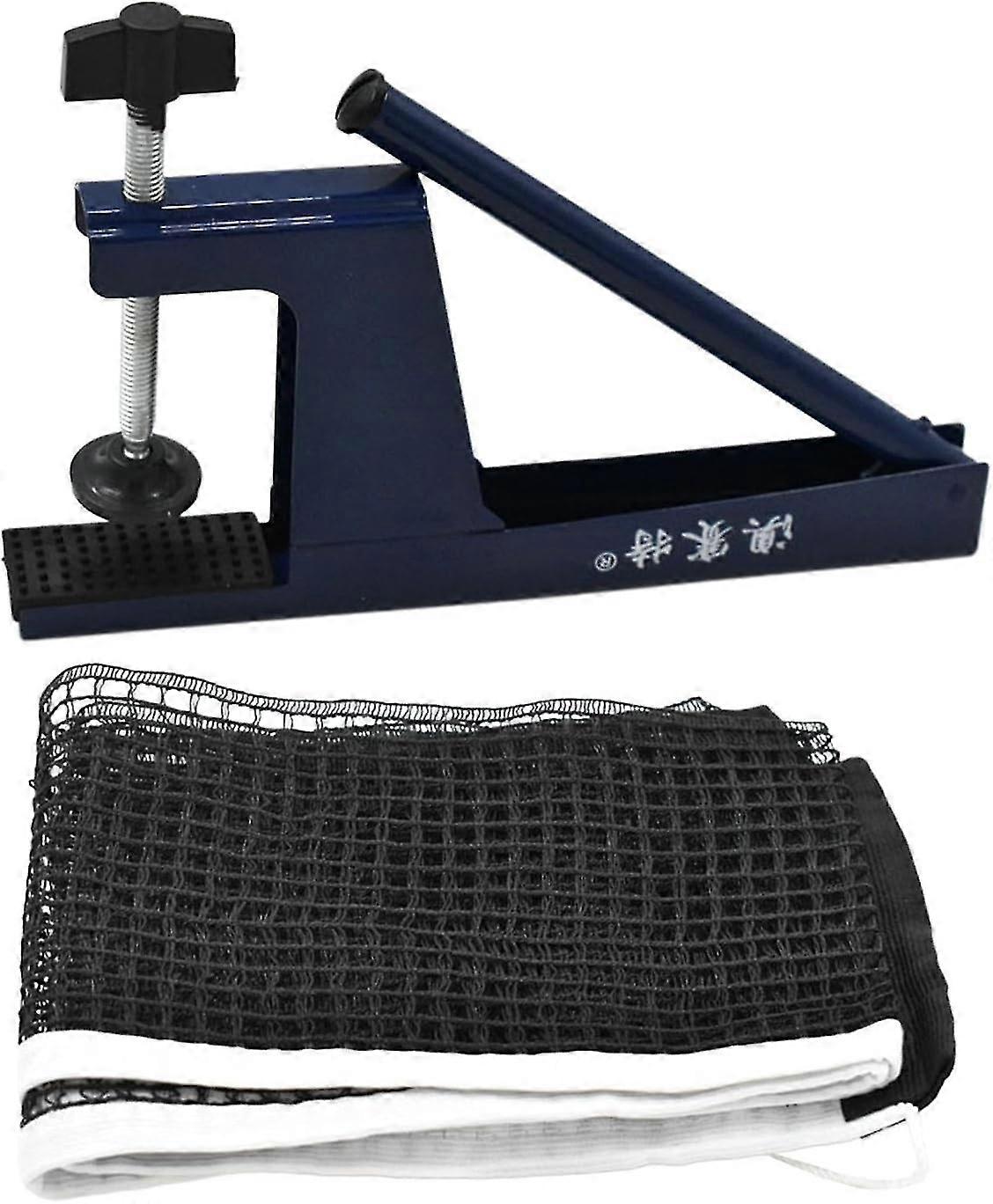 Table Tennis Net and Posts Set, Ping Pong Net Rack Set for Any Table, Professional Easily Set Net Frames Tennis Net Rack for Indoor Outdoor