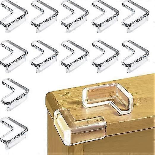 12 st Kids Corner Protectors Transparent Table Corner täcker säkerhet hörnskydd