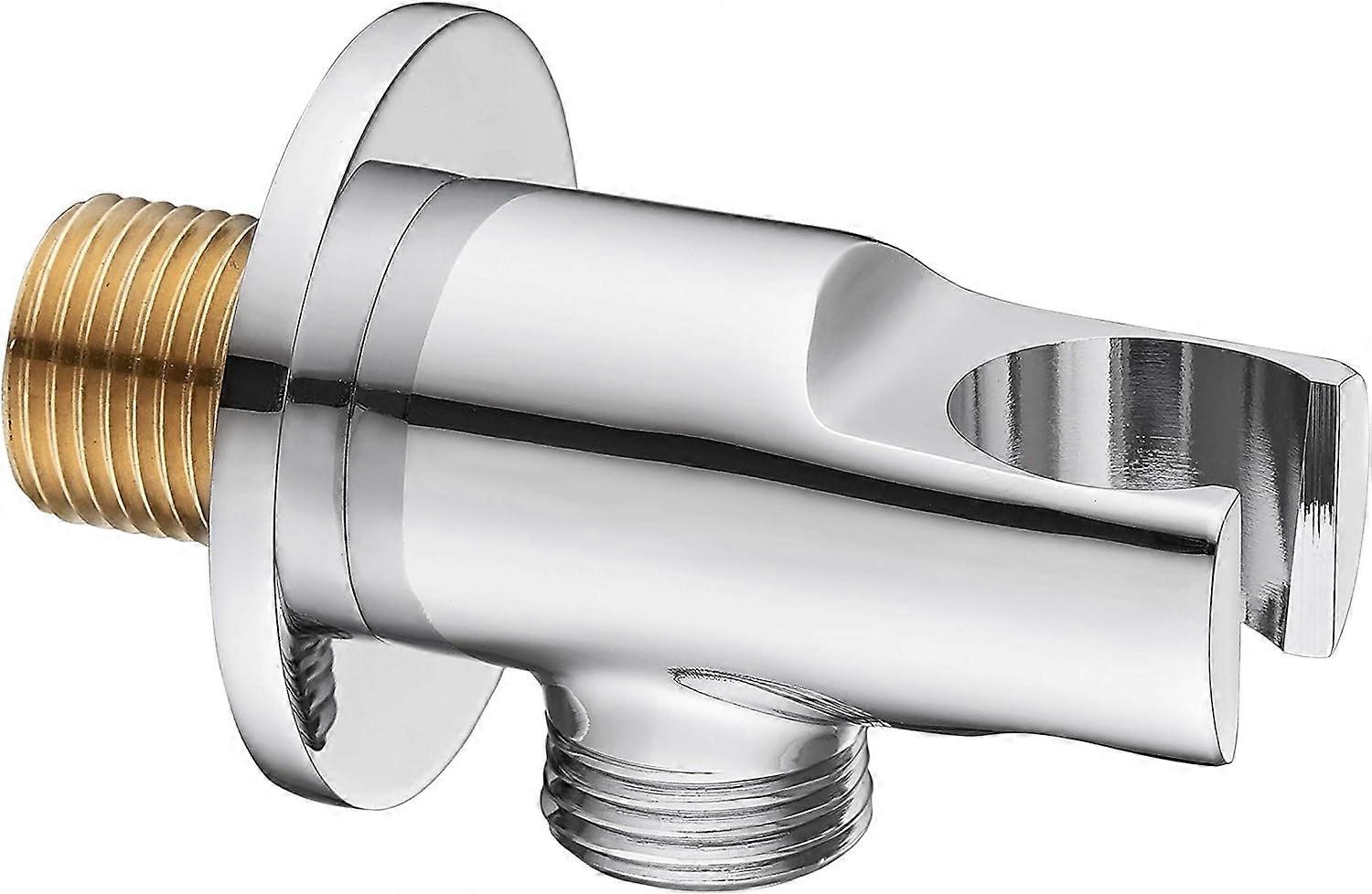 1 Piece Angled Shower Head Holder, Chrome