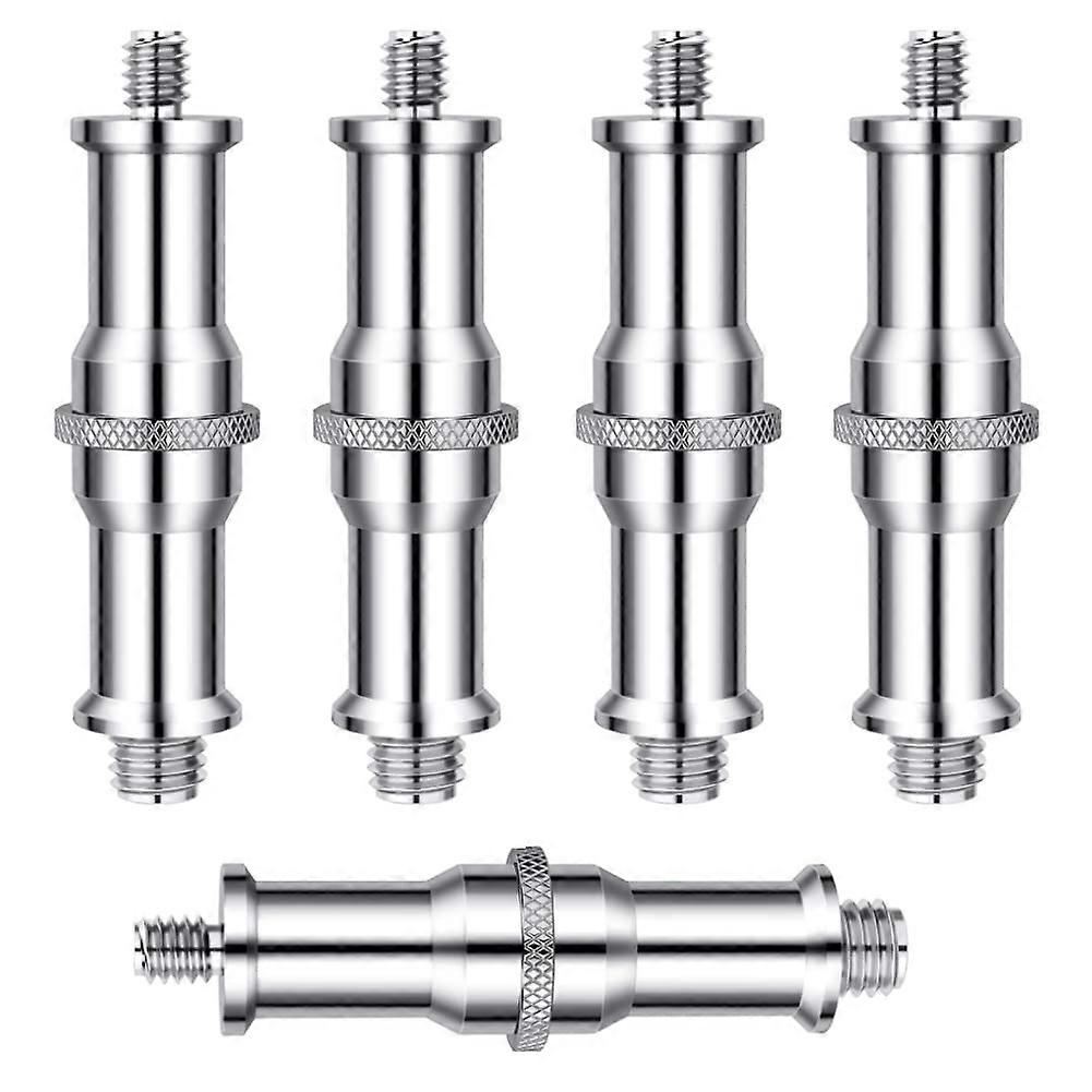 5pcs סטנדרטי 1/4 עד 3/8 אינץ 'מתכת זכר ממיר בורג מושחל מתאם Spigot Stud