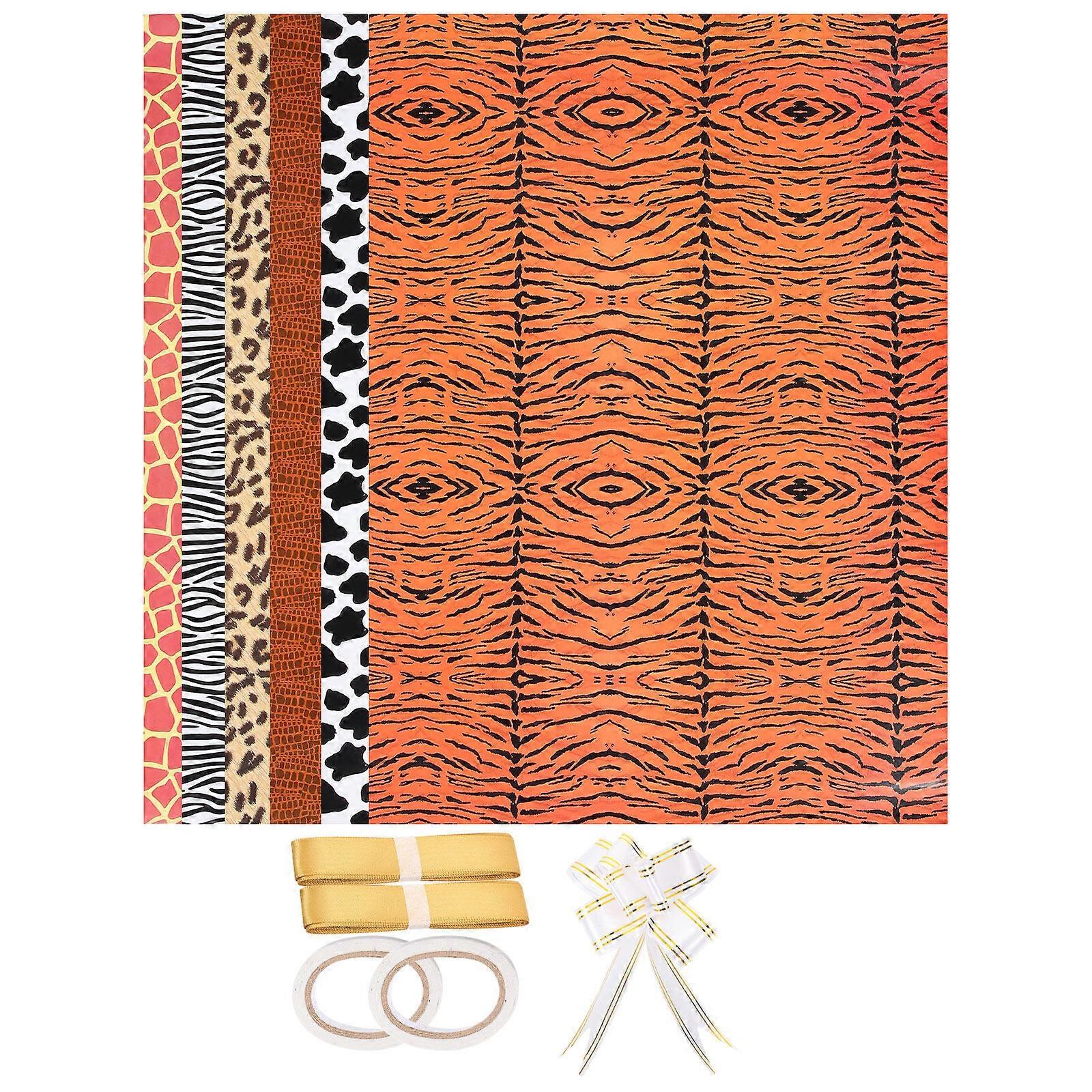 6 Sheets Gift Wrapping Paper Book Cover Wrapping Paper Gift Packing Paper Wrapping Paper