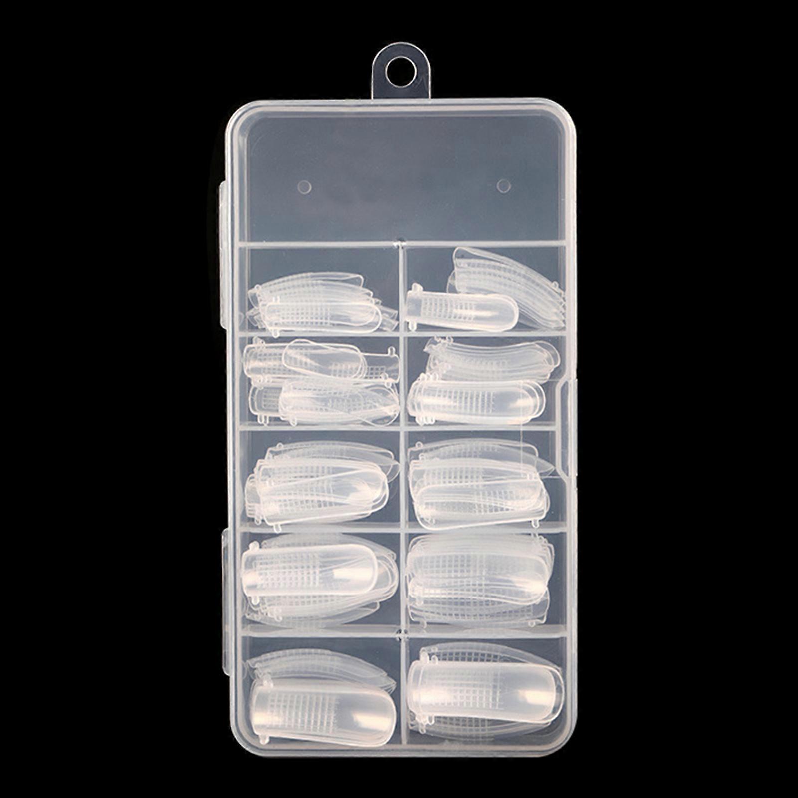 Nails Extensions Tips Full Nail Tips Square Clear False Nail Extension Kit