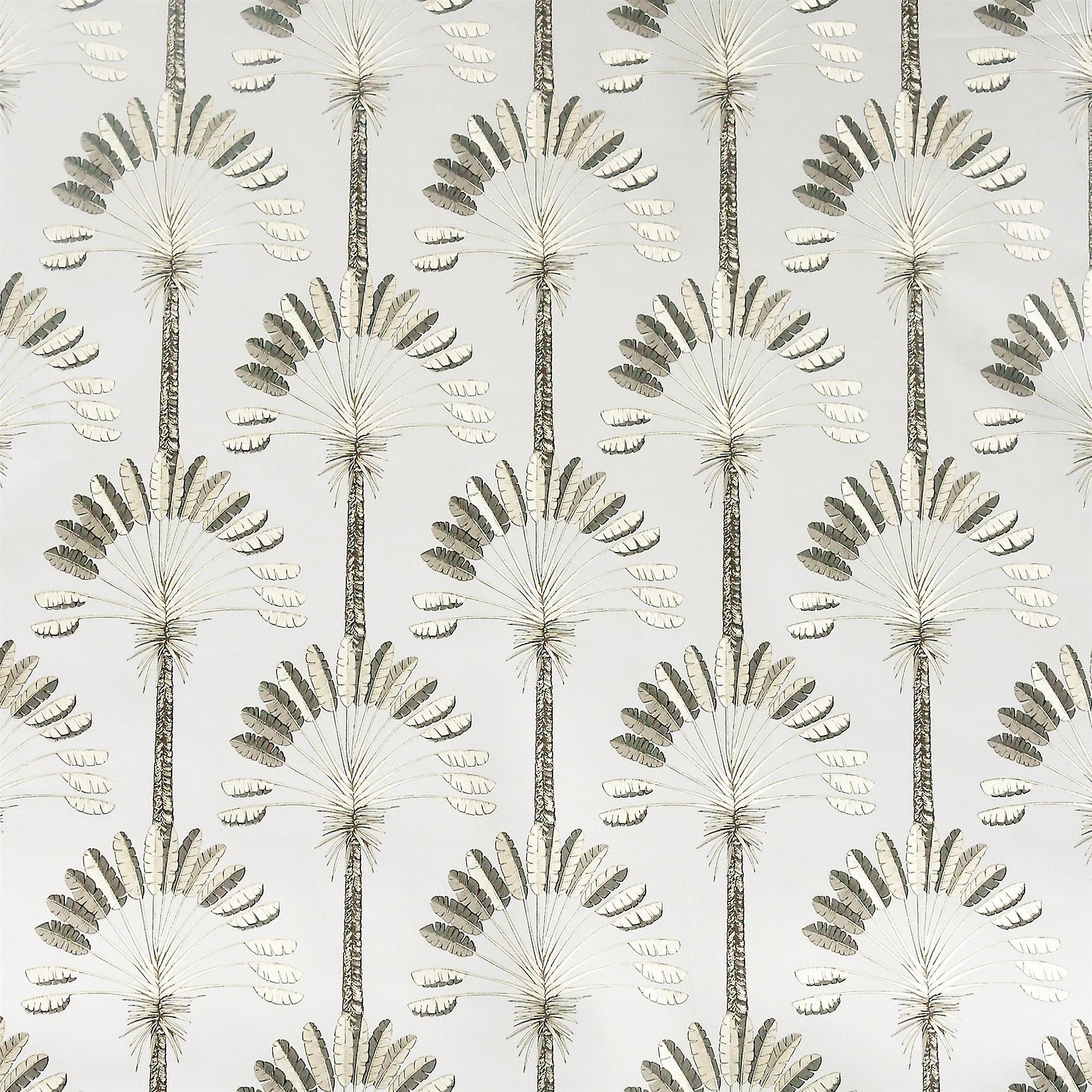 Palm Palace Cream Gold Wallpaper