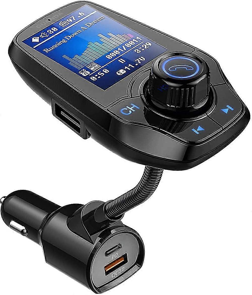 Bluetooth FM Transmitter, Car Radio Adapter, Hands-free Call, Smart Phone Audio Player