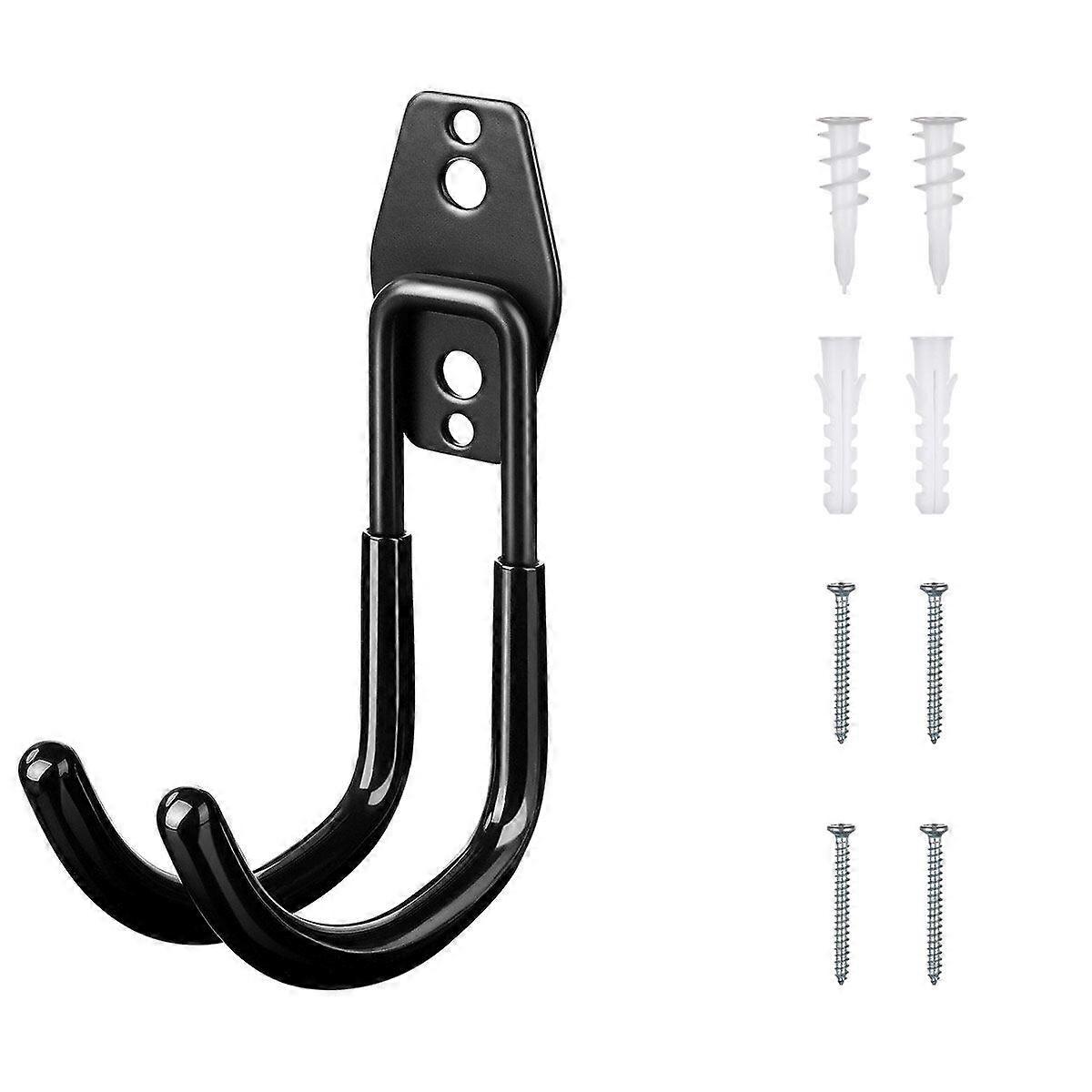 DOITOOL Multi-function Tool Hook Round Metal Wire Storage Hooks Wall Organizer Black