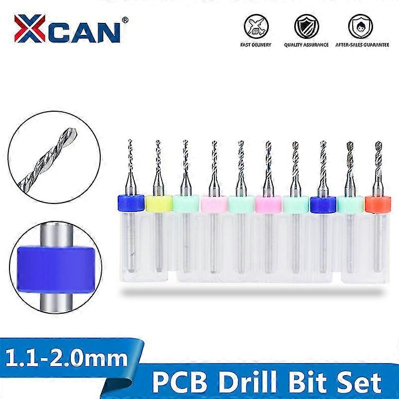 Pcb Print Circuit Bord Drill Bit 10pcs 1.1-2.0mm Tungsten Carbide Pcb Micro Drill Bit