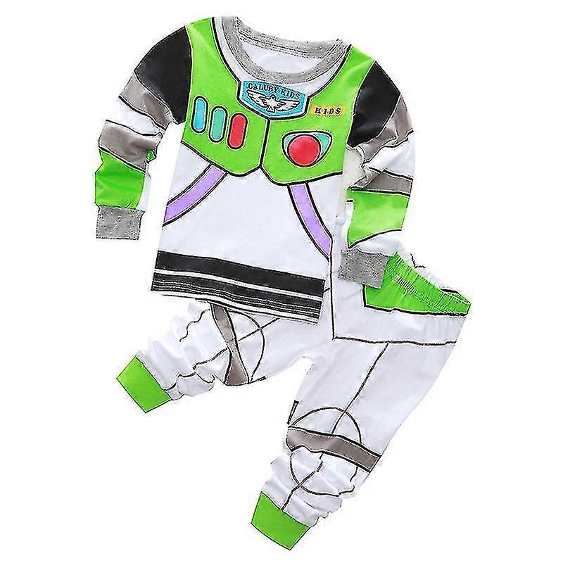 Pyjamas för barn pojkar bomull långärmad homewear set # 2 hög kvalitet