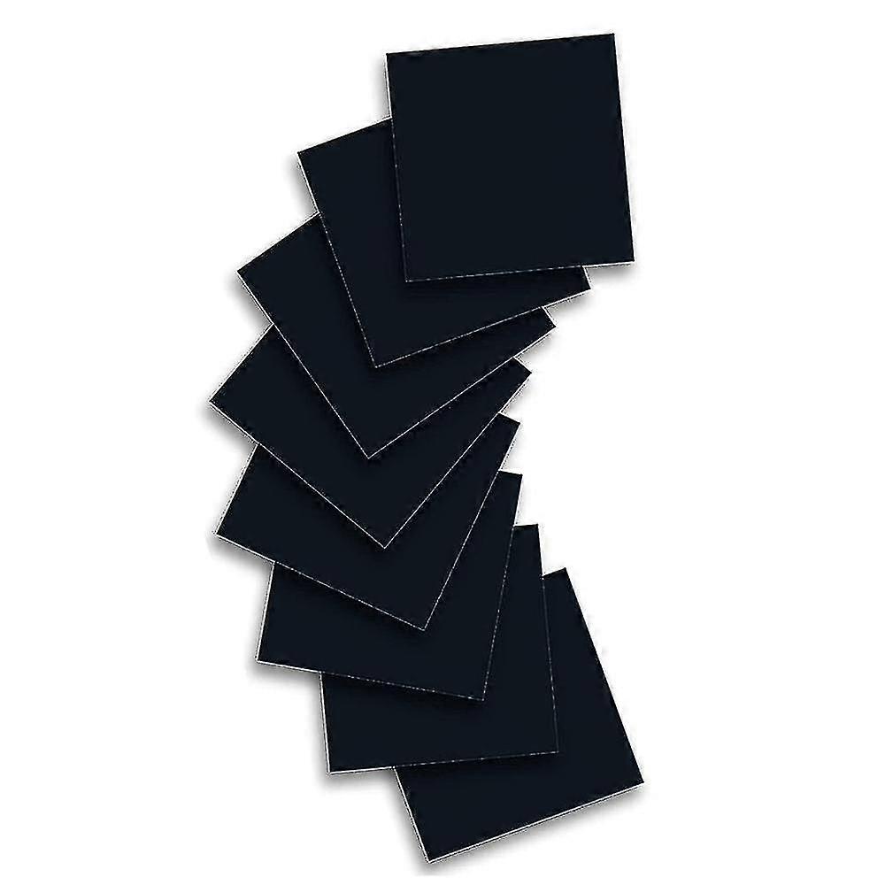 Bunt med osmältningsbara bläcköverföringsark för muggpress, svart osmältningsbart bläckpapper för sublimering, 8 st.