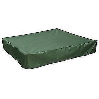 Sandpit Cover 150x150cm Tarpaulin For Sandpit With Drawstring Waterproof Sandpit Beach Garden - Green