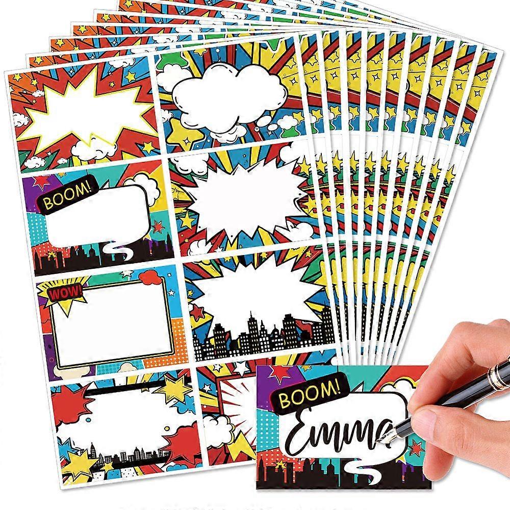 PVC Waterproof Blank Label Stickers Writable Adhesive Label Rectangle Building Sticker: 85x60mm 8pcs/sheet