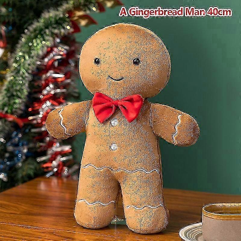 Christmas Ginger Bread Plushie Plush Stuffed Chocolate Cookie Cabin House Decor
