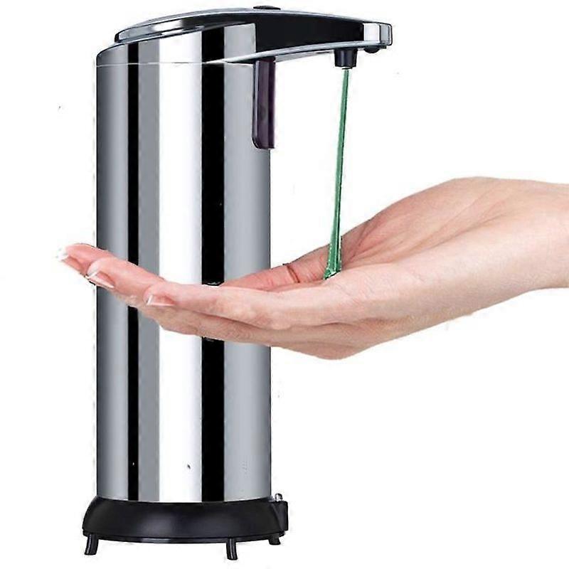 Automatic Soap Dispenser IR Sensor Wall Mounted 250ml Silver