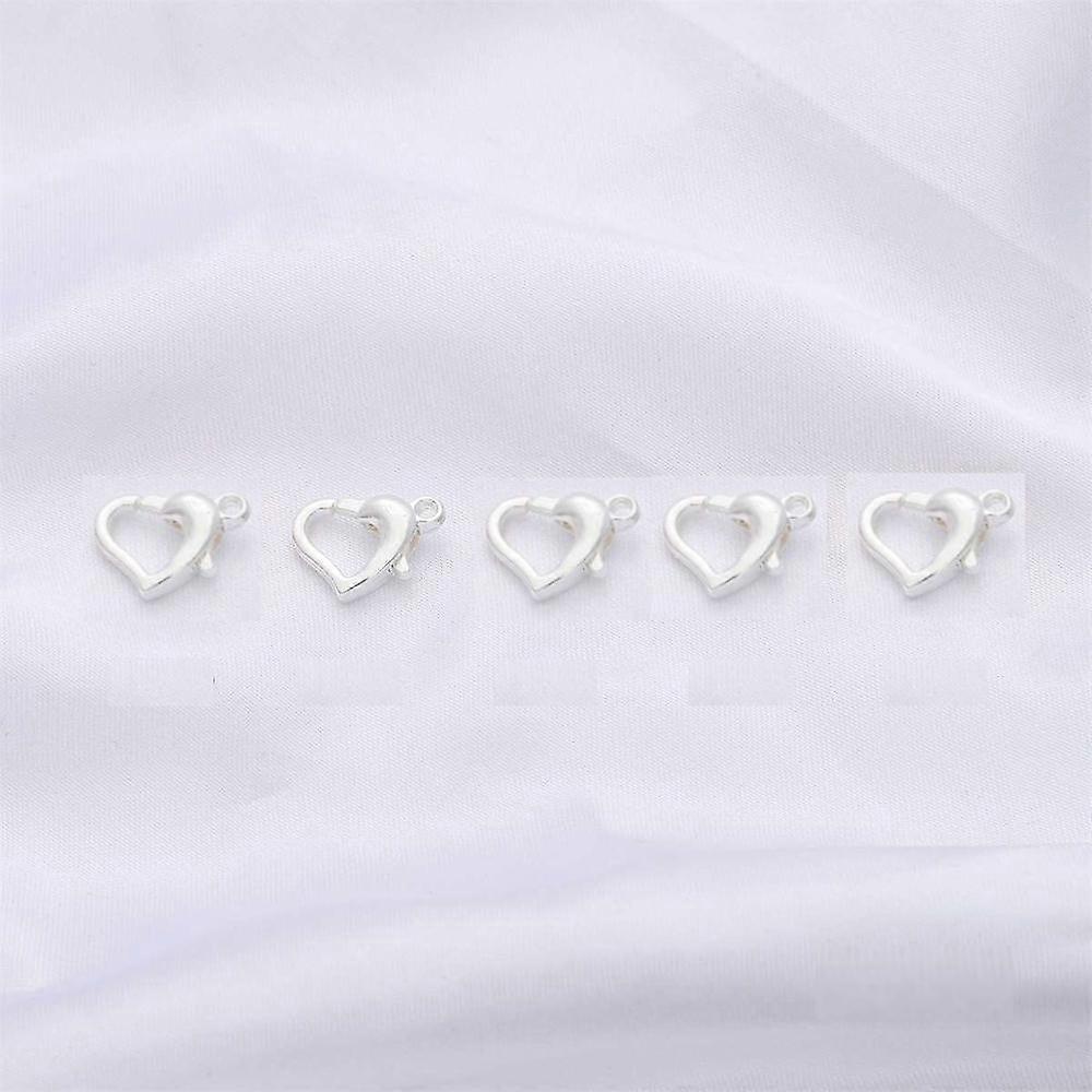 Chiusure a forma di cuore in rame con fibbia a forma di aragosta per collane fai da te, bracciali, gioielli, accessori, materiali fatti a mano