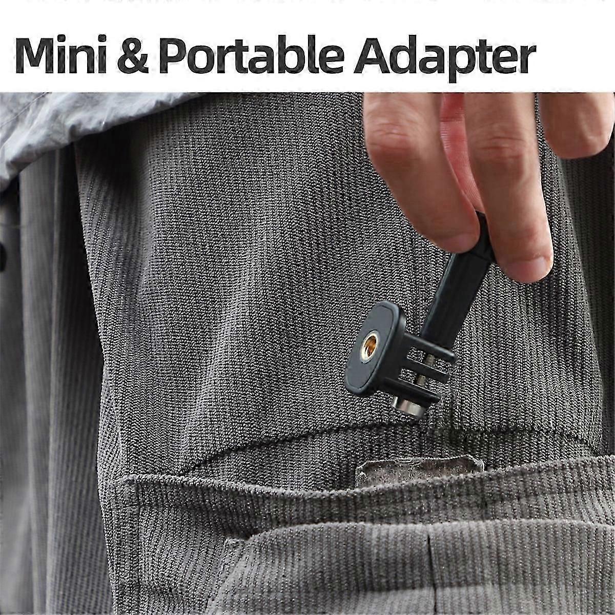 1/4 Adapter Tripod Adapter suitable for Action 5 Pro Gopro13 GO/ Action Camera Adjustable Angle Base Adapter