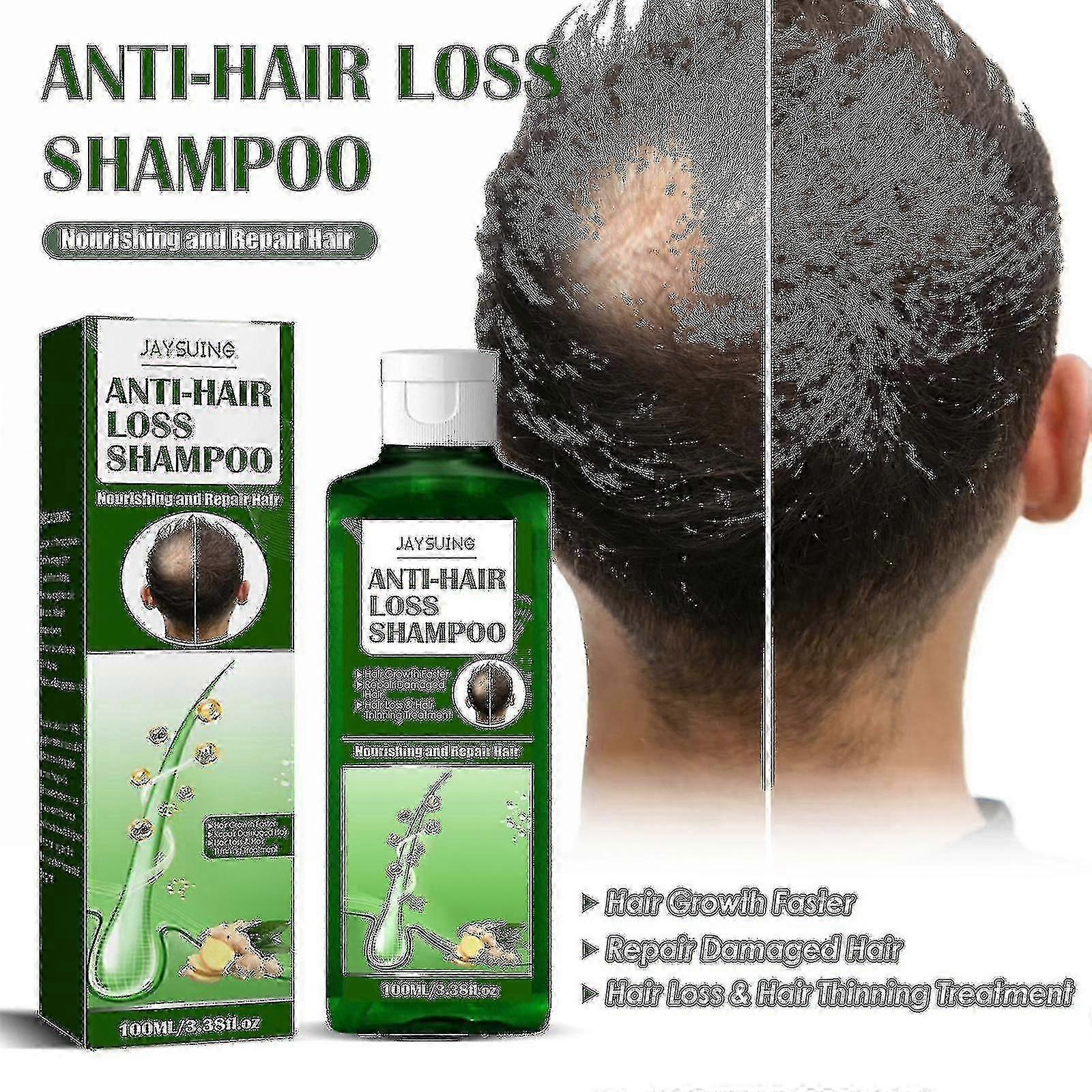 Jaysuing Ginger Anti-fall Shampoo Deep Cleansing Solid Hair Density Anti-oi