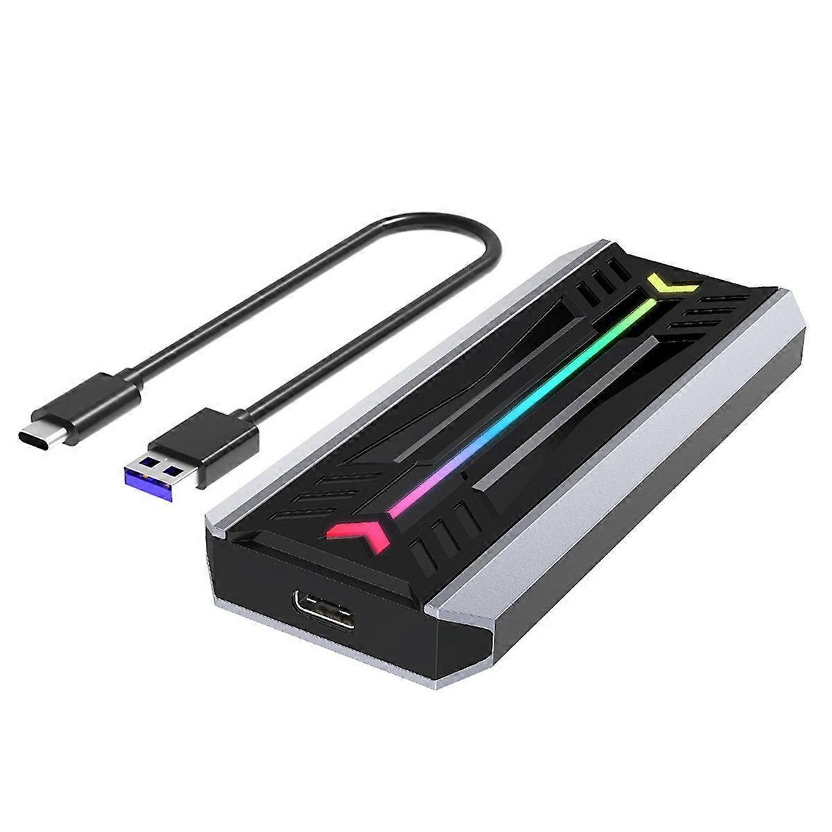 External Nvme M2 SSD Enclosure M.2 NGFF NVME Dual Protocol Solid State Drive Case Supports M.2 NGFF