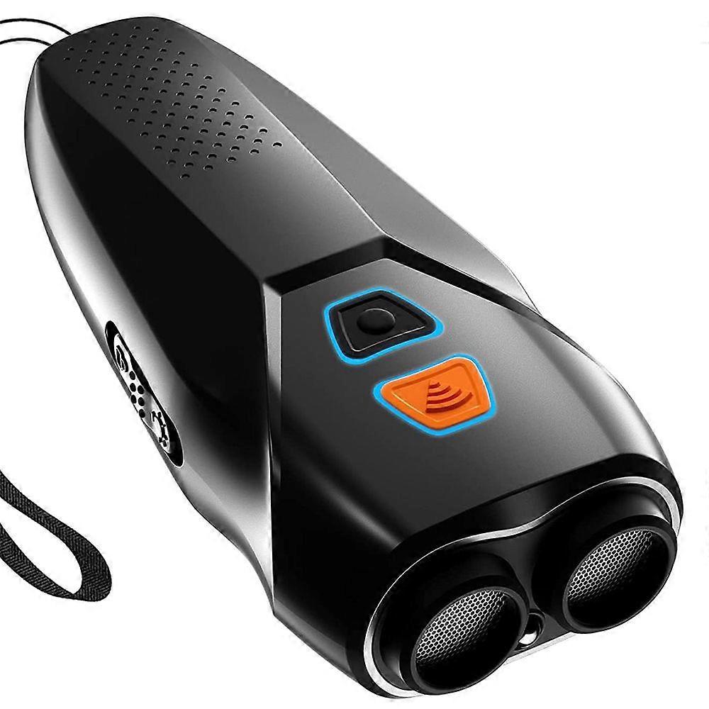 Dog Barking Control Devices Dual Sensor Anti-Barking Device with LED Flashlight Ultra-sonic Dog Bark Deterrent for Indoors Outdoors