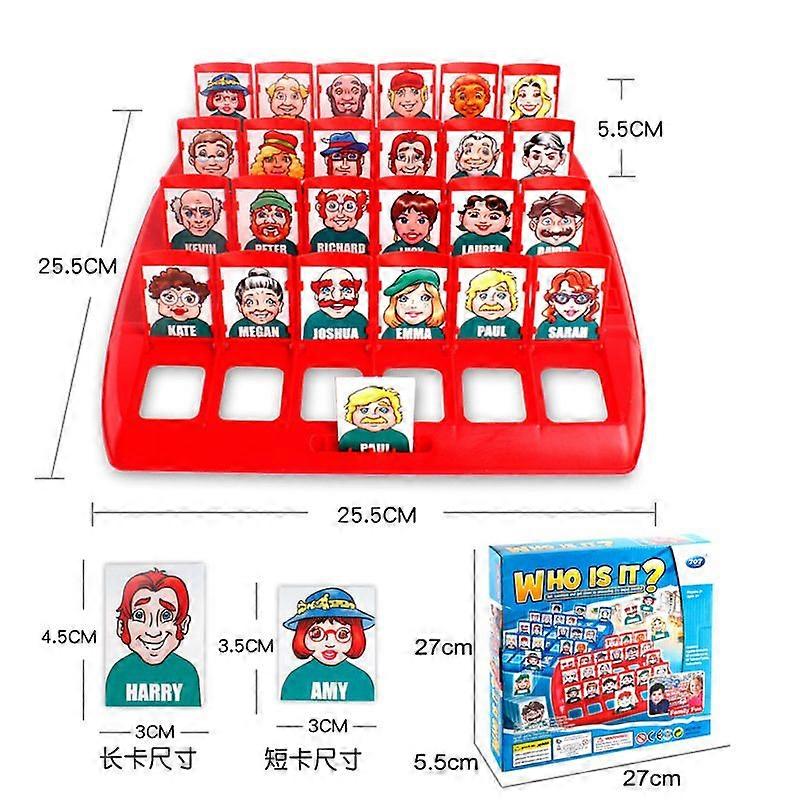 707-10-0.416kg# Logical reasoning Children's table game Guess who he is Parent-child interactive toy series gifts
