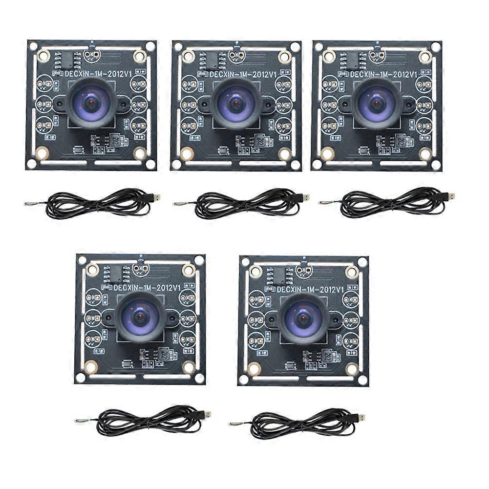5PCS 100 Degree Camera Module OV9732 1MP 1280x720 30fps USB Camera Module Drive Free for WinXP/7/8/10 With1.5M Cable