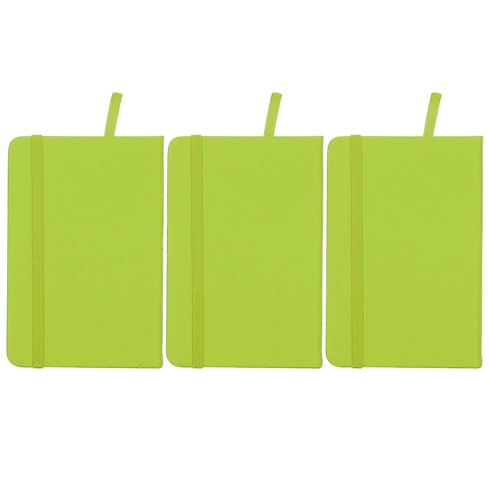 Journaling Essentials, College Ruled Mini Notepads with Water-resistant Cover for Safe Note-taking, 3-Pack of Versatile Notebooks (A6, Green)