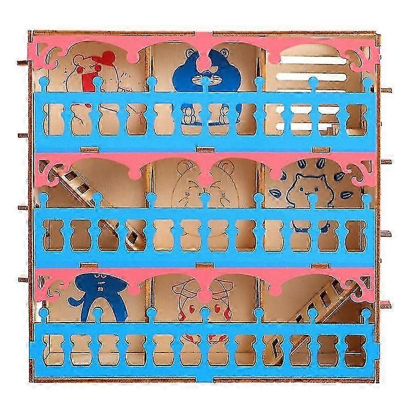 1pc wooden hamster maze toy hamster tunnel toy sports toy small pet toy
