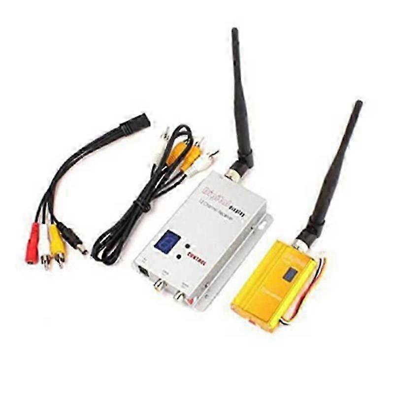 FPV 1.2Ghz 1.2G 8CH 1500Mw Wireless AV Sender TV Audio Video Transmitter Receiver Combo for QAV250