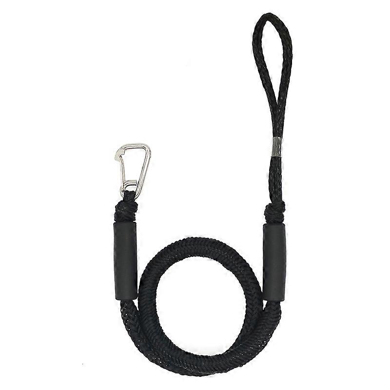 Boat Bungee Dock Lines Marine Mooring Rope for Motor Kayak Black