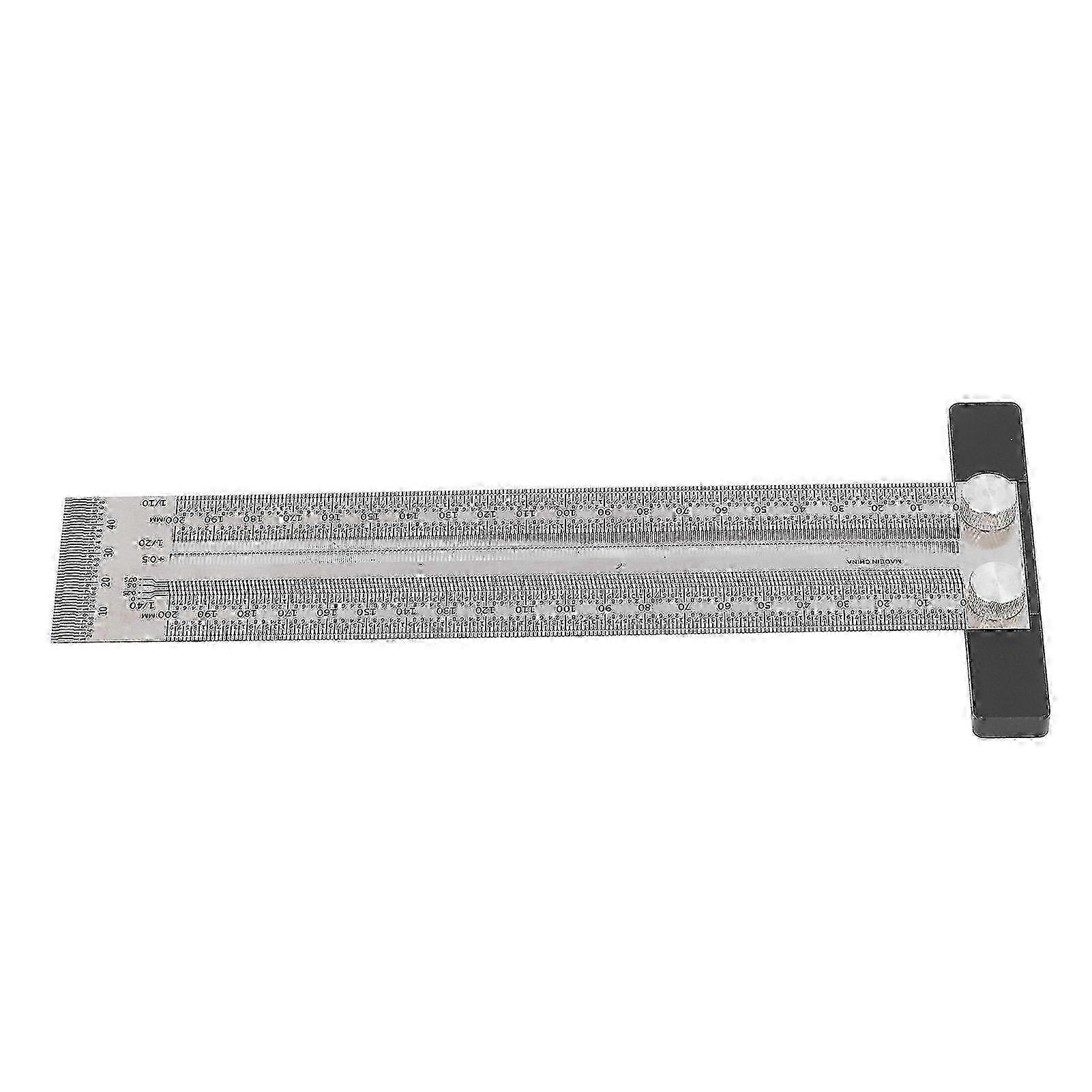 Woodworking Marking T Rulers Positioning Scribing Ruler Gauge Carpenter Measuring Mark Ruler 200mm 