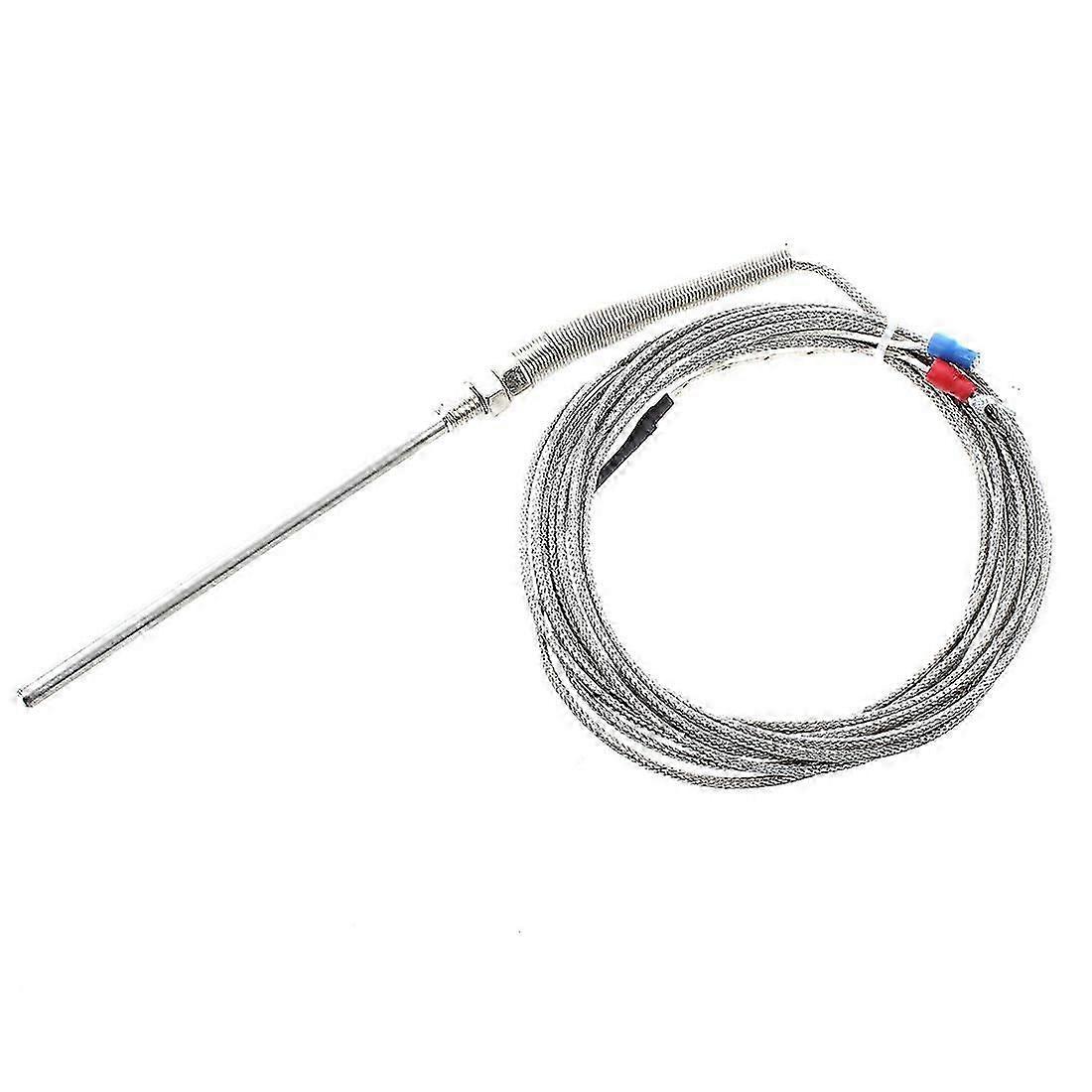 /10 fod rustfrit stål probe K-type sensorer højtemperatur termoelement DS