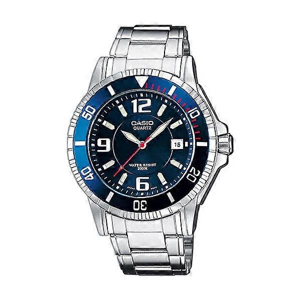 Casio Mtd-1053d-2aves Men's Watch - Blue Dial, Stainless Steel Bracelet