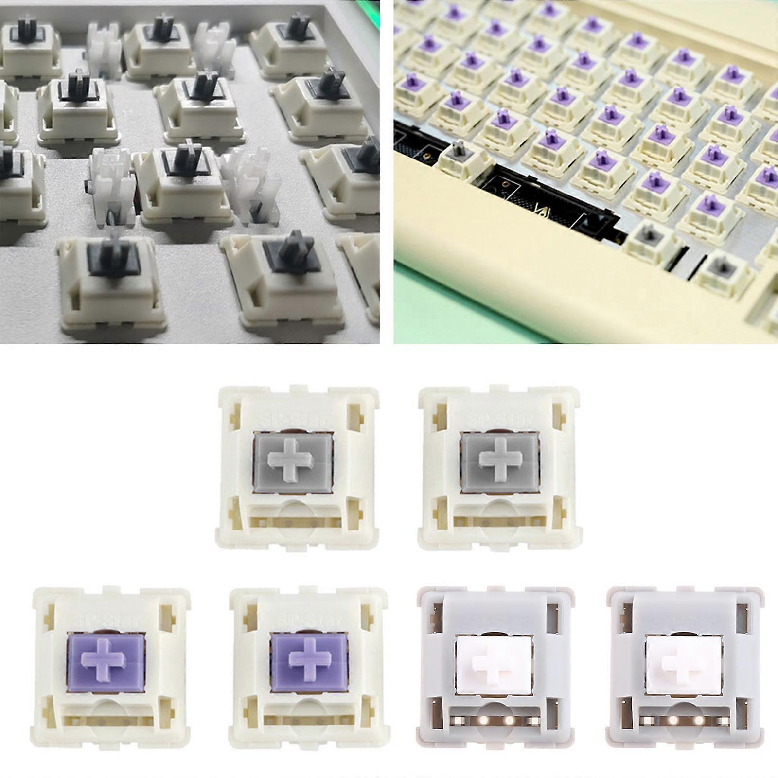 SP-STAR Keyswitch Dustproof Switch 5Pin 67g for Mechanical Keyboard Linear for Touch Switch for Cherry MX  Gray